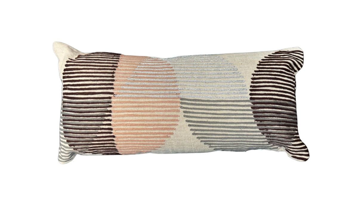 METALLIC DETAIL LUMBAR CUSHION