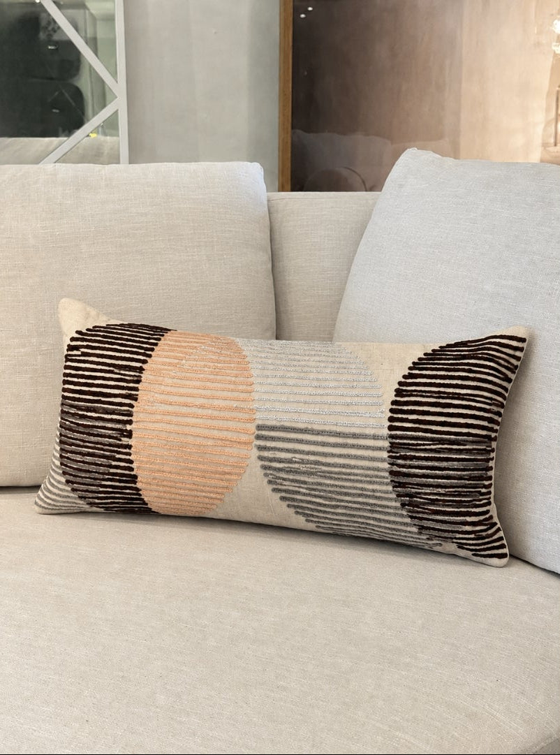 METALLIC DETAIL LUMBAR CUSHION