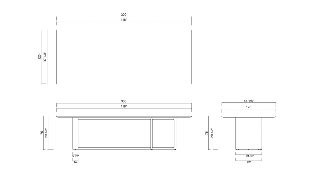 LINEA DINING TABLE