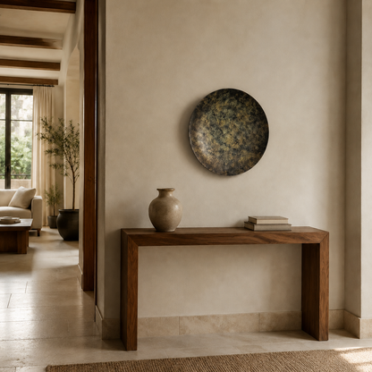 BRONZE IRON DISC WALL DÉCOR