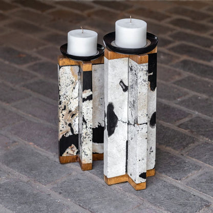 ILLINI CANDLEHOLDERS SET