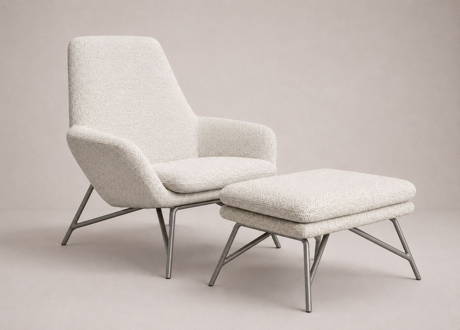 NEW ASIA ARMCHAIR &amp; OTTOMAN