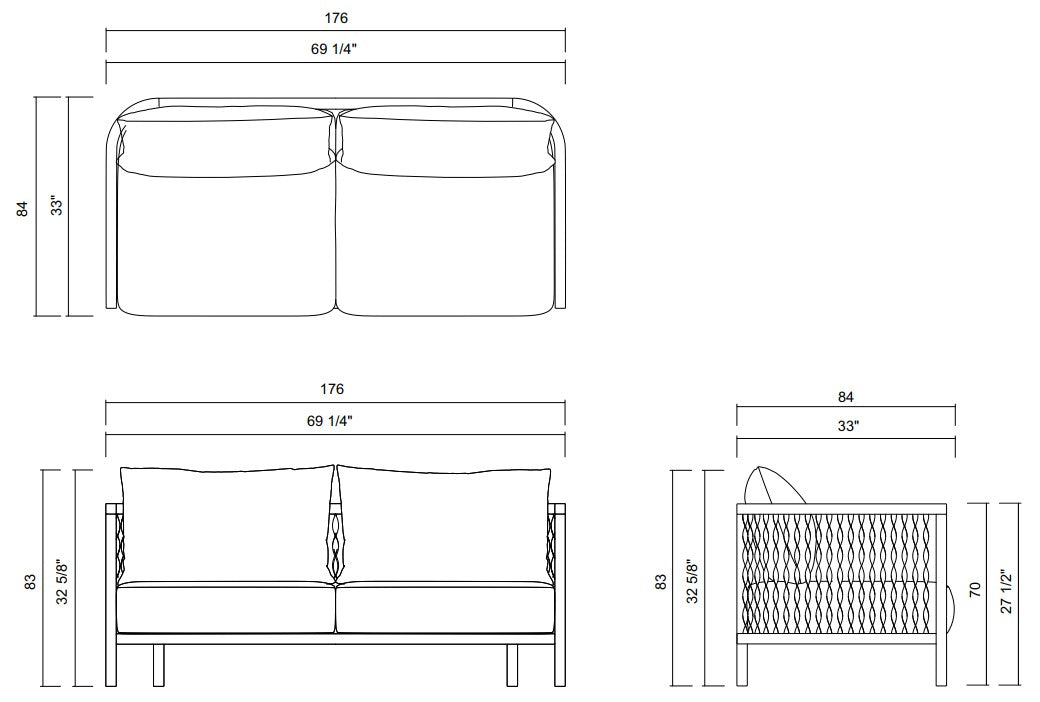 MAORI 2- SEAT SOFA