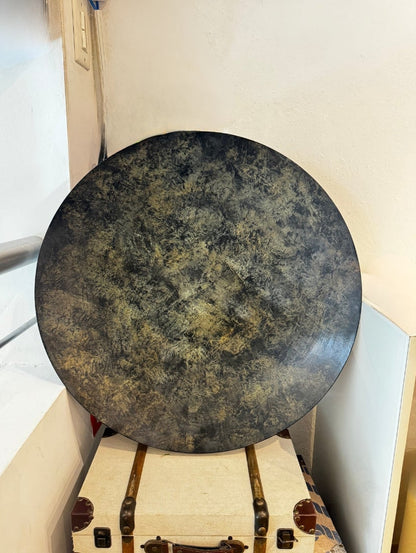 BRONZE IRON DISC WALL DÉCOR